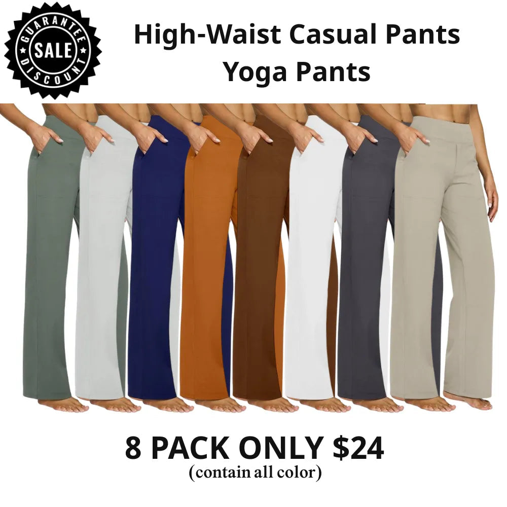 ✨ Women’s High-Waisted Wide-Leg Pants with Pockets | Flattering Fit & All-Day Comfort