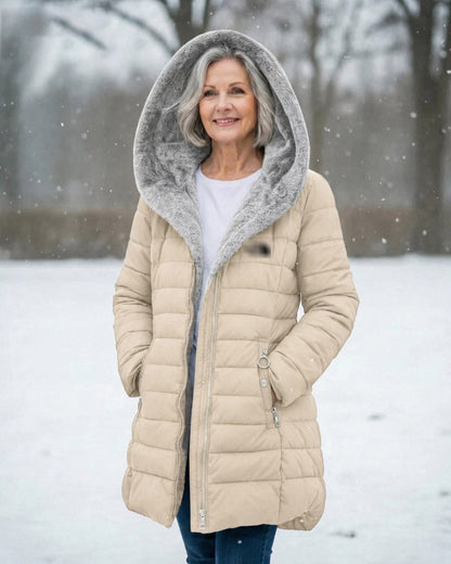 [Clearance] – Quilted coat with fleece lining