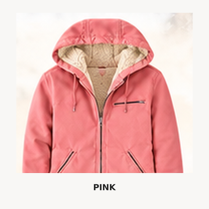 🔥 BESTSELLER | 8PCS $25.95 |Women's Loose Fit Washed Duck Sherpa-Lined Hooded Jacket