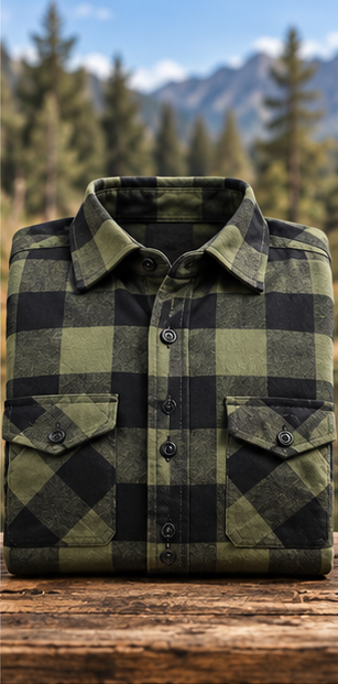 🔥 BESTSELLER | 8PCS $25.95 |Men's Plaid Flannel Biker Shirt