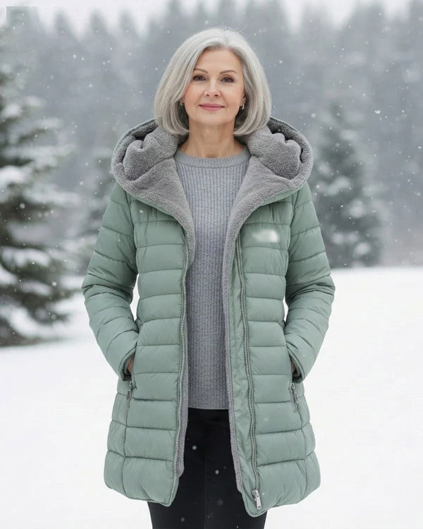 [Clearance] – Quilted coat with fleece lining