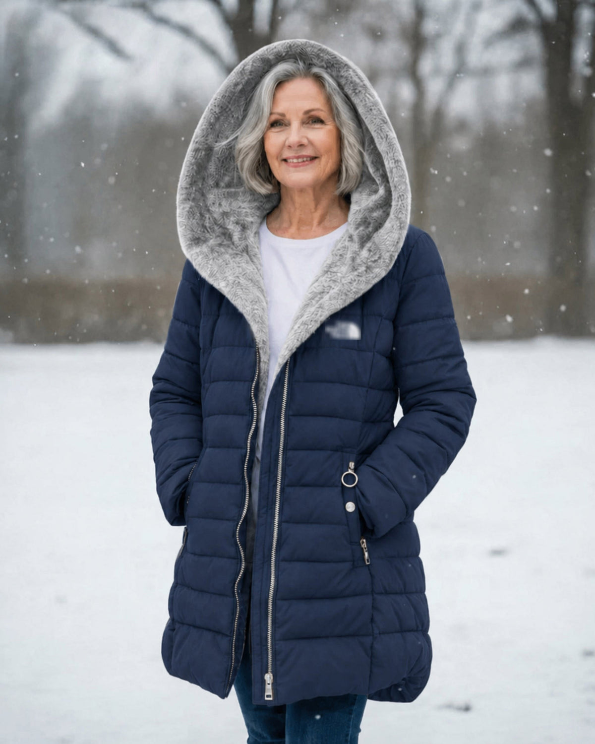 [Clearance] – Quilted coat with fleece lining