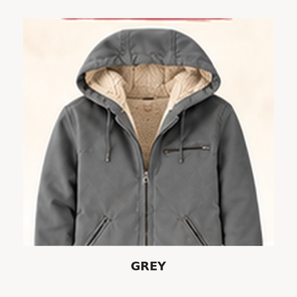 🔥 BESTSELLER | 8PCS $25.95 |Women's Loose Fit Washed Duck Sherpa-Lined Hooded Jacket