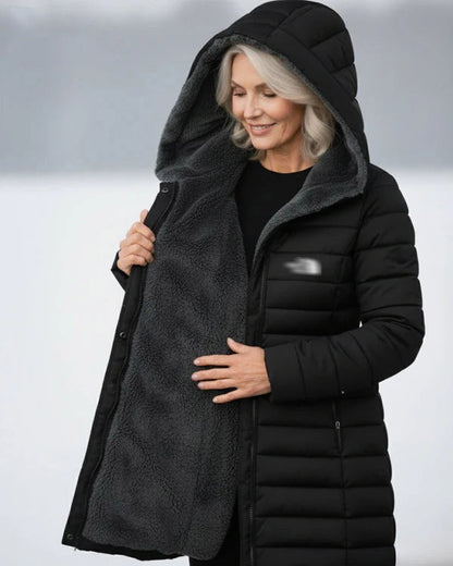 [Clearance] – Quilted coat with fleece lining