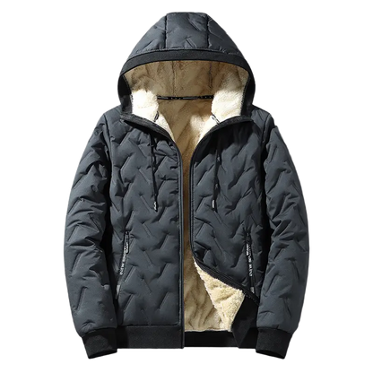 Unisex Fleece‐Lined Hooded Winter Jacket