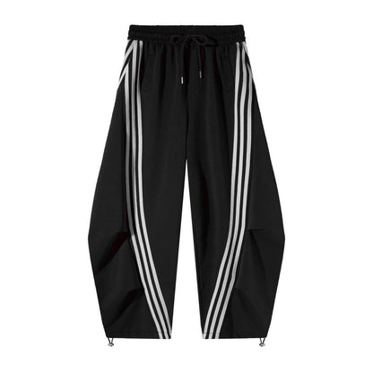 Flooo Loose Wide Leg Striped Track Pants
