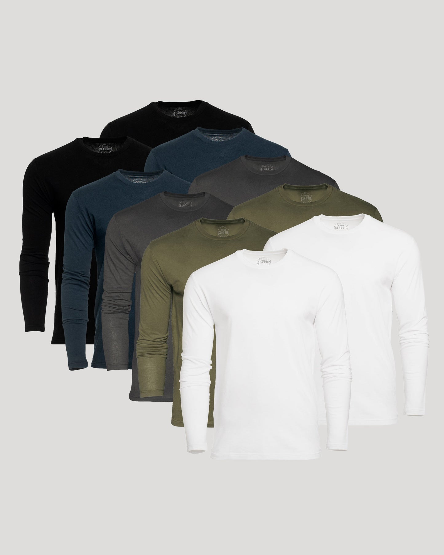 Classic Long Sleeve Crew Neck 10-Pack