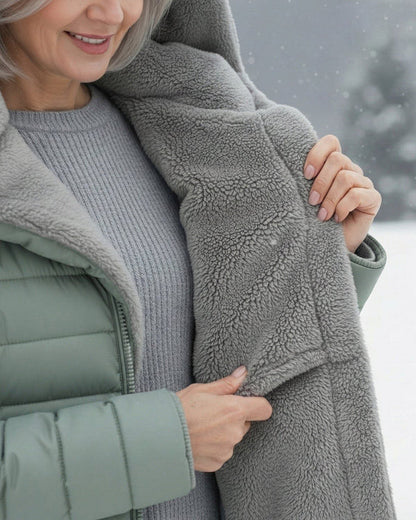 [Clearance] – Quilted coat with fleece lining