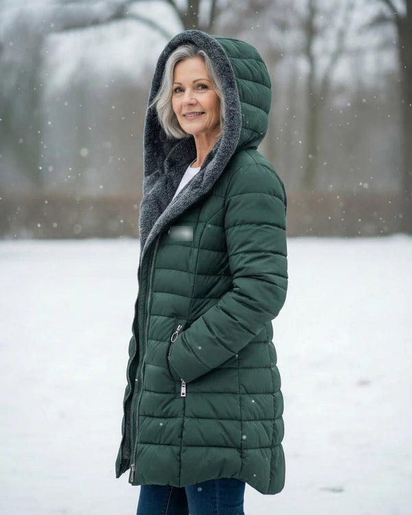 [Clearance] – Quilted coat with fleece lining