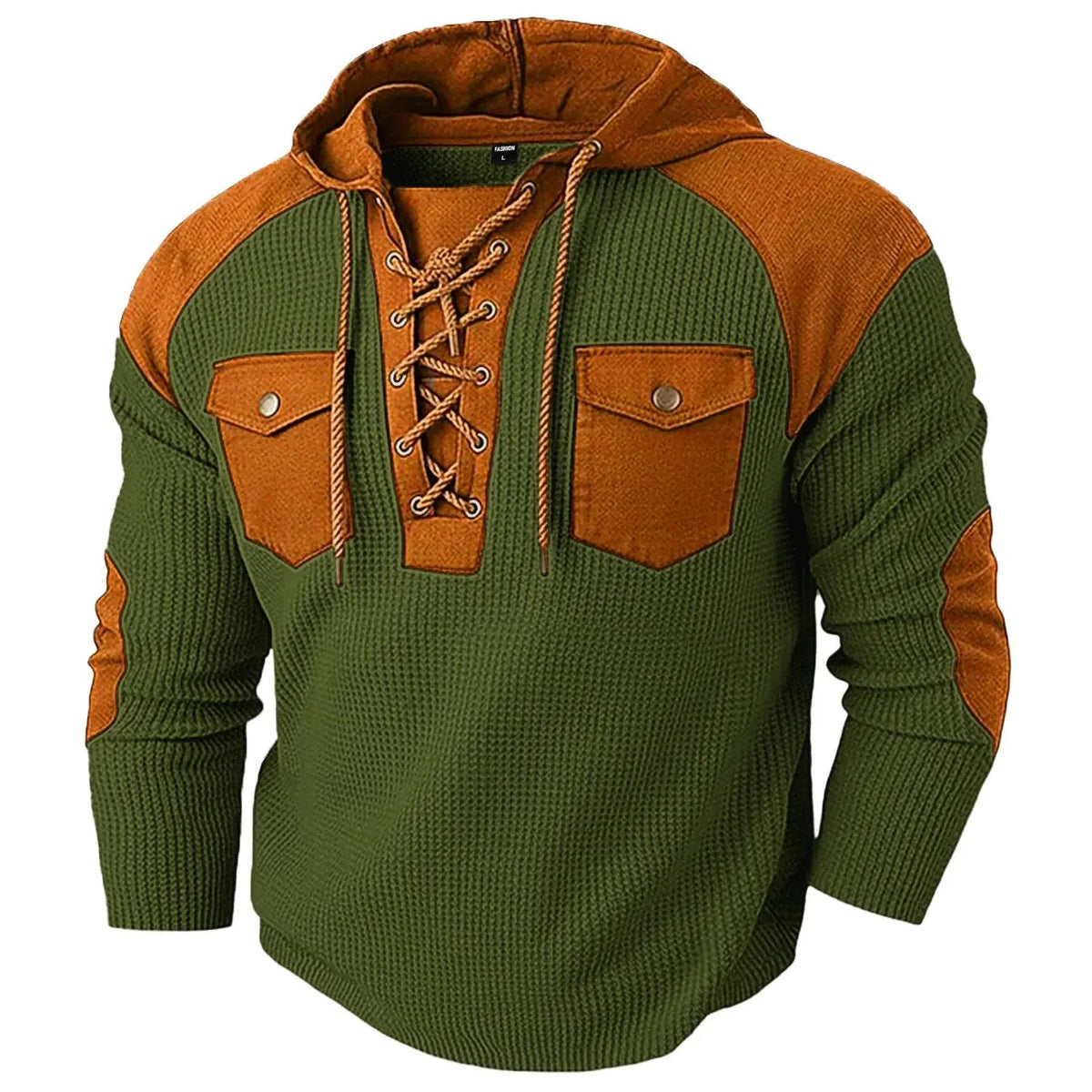 Men's Autumn Winter Casual Hooded Sweatshirt, Classic Solid Drawstring Hoodie with Side Pockets