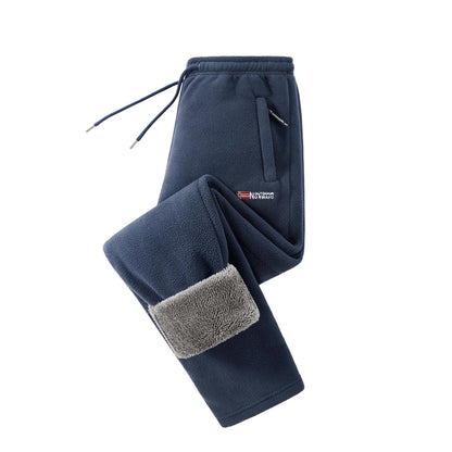 🔥 BESTSELLER | 6PCS $24.95 |Men's Fleece Lined Winter Athletic Pants, Elastic Drawstring Warm Casual Long Pants with Pockets, Comfort Thick Thermal Joggers