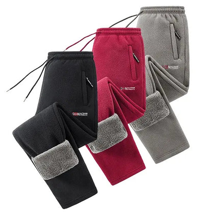 🔥 BESTSELLER | 6PCS $24.95 |Men's Fleece Lined Winter Athletic Pants, Elastic Drawstring Warm Casual Long Pants with Pockets, Comfort Thick Thermal Joggers