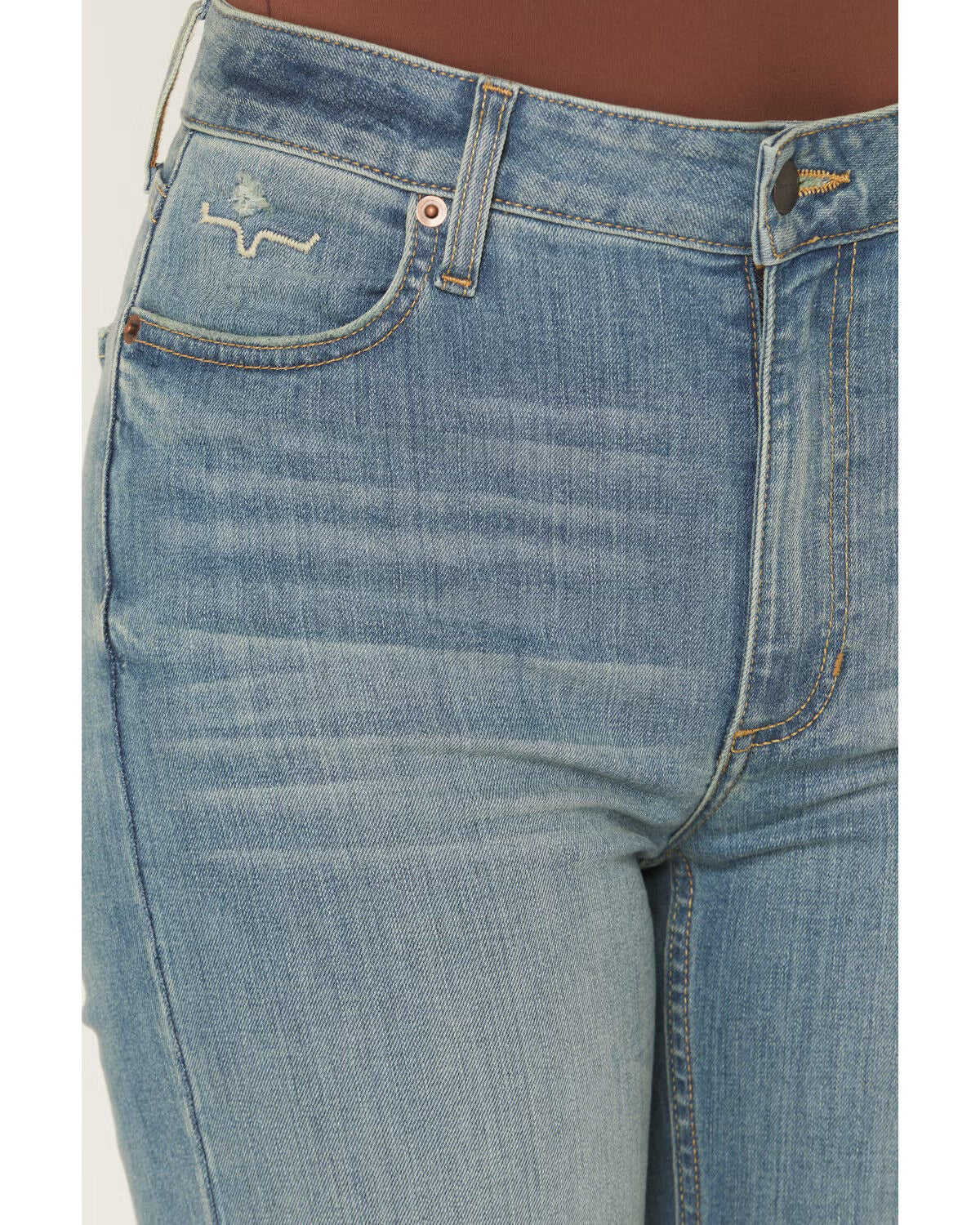 🔥 BESTSELLER | 6PCS $24.63 |Women's Olivia Medium Wash High Rise Wide Leg Jeans