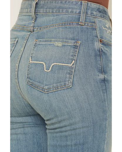 🔥 BESTSELLER | 6PCS $24.63 |Women's Olivia Medium Wash High Rise Wide Leg Jeans
