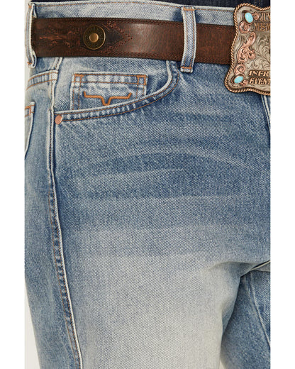 🔥 BESTSELLER | 6PCS $24.99 | Men's Light Wash Mid Rise Bootcut Rigid Denim Jeans