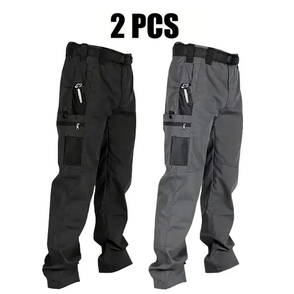 Men's Solid Color Tactical Work Pants