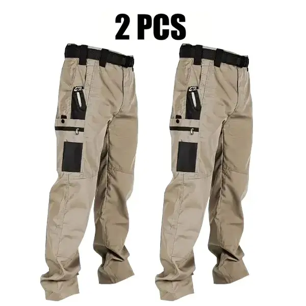 Men's Solid Color Tactical Work Pants