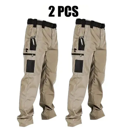 Men's Solid Color Tactical Work Pants