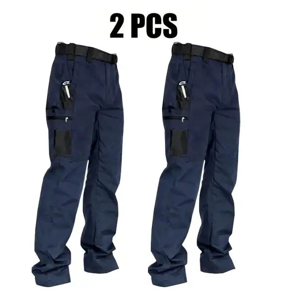 Men's Solid Color Tactical Work Pants