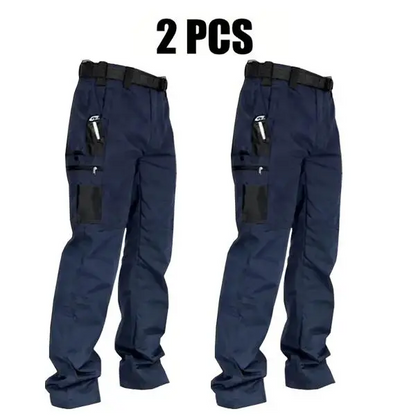 Men's Solid Color Tactical Work Pants