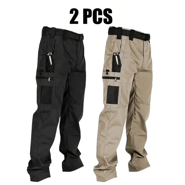 Men's Solid Color Tactical Work Pants