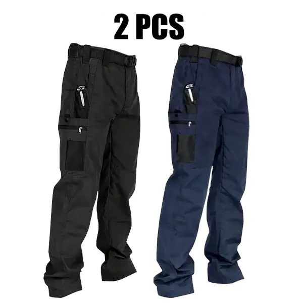 Men's Solid Color Tactical Work Pants