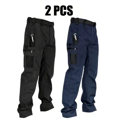 Men's Solid Color Tactical Work Pants