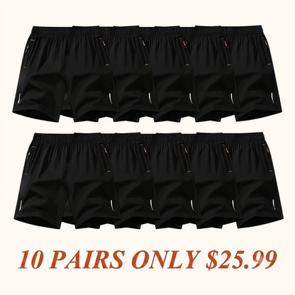 Men's Quick-Dry Athletic Shorts(10 Pack)