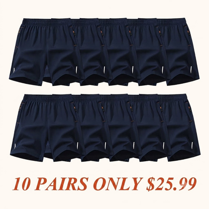Men's Quick-Dry Athletic Shorts(10 Pack)