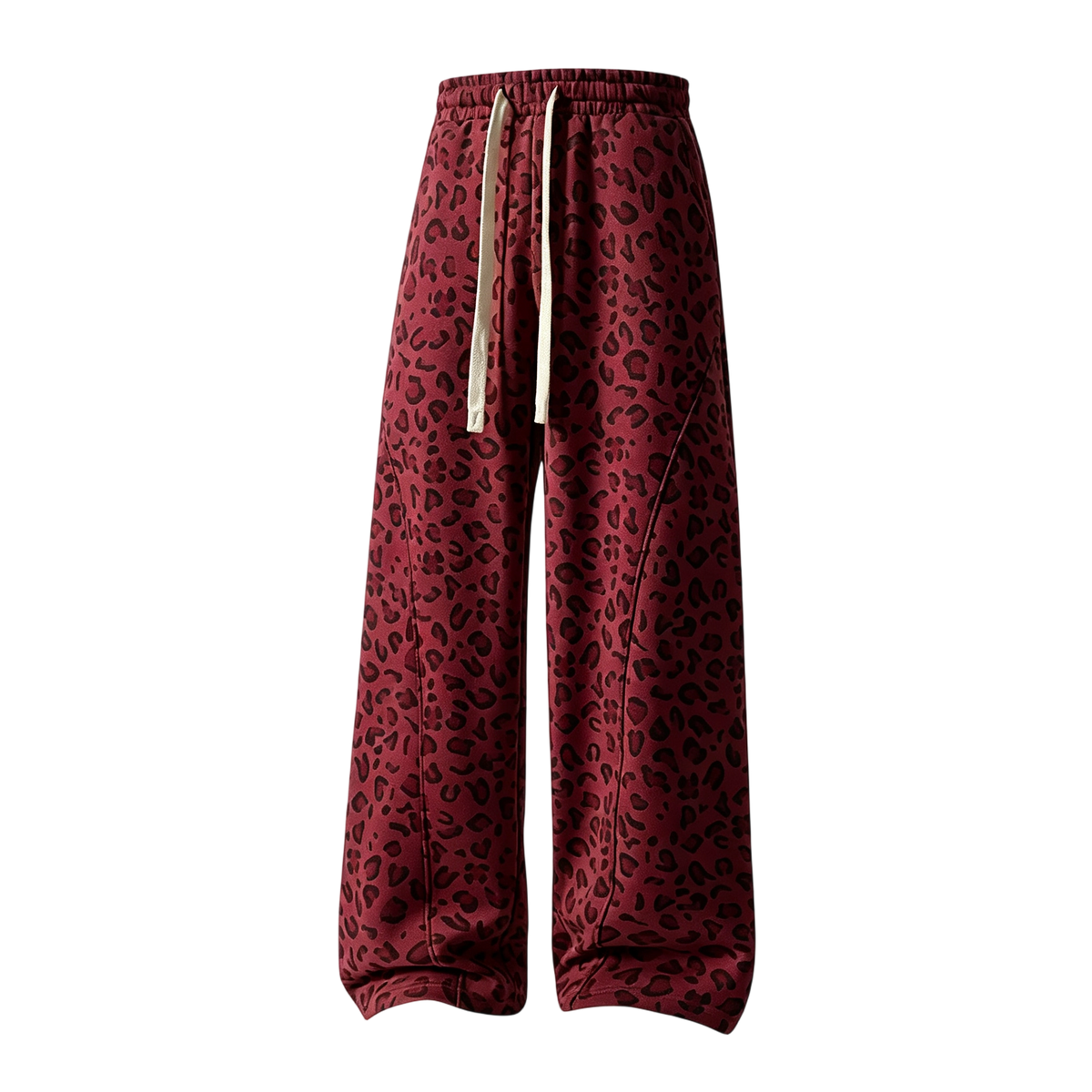 Men’s leopard-print casual trousers