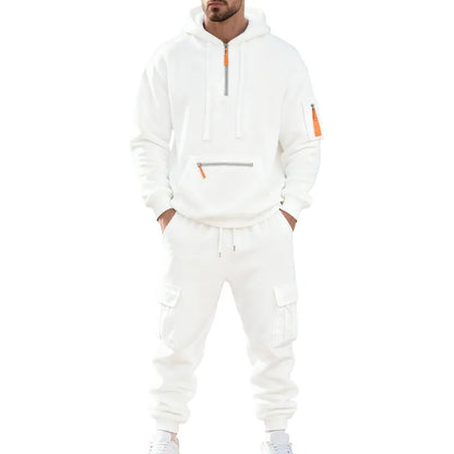 Men's  Hoodie & Cargo Pants Tracksuit Set