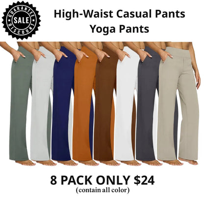 ✨ Women’s High-Waisted Wide-Leg Pants with Pockets | Flattering Fit & All-Day Comfort