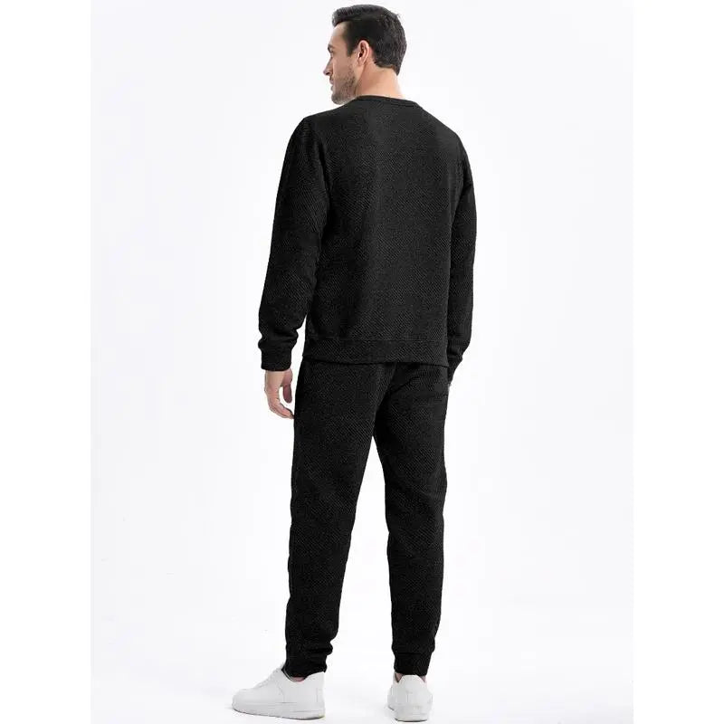 Clearance sale! Men's Casual Tracksuit Lounge Set | Soft Cotton French Terry Hooded Sweatshirt & Sweatpants