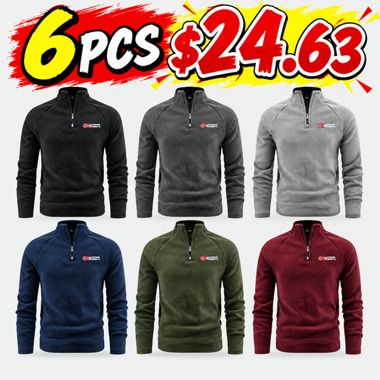 🔥 BESTSELLER | 8PCS $24.99 |Men's Quarter-Zip Fleece Pullover
