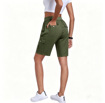 🔥90%off only today🔥[Available in 16 colors]Women's lightweight quick drying outdoor shorts with multifunctional pockets and elastic waistband, suitable for hiking and camping