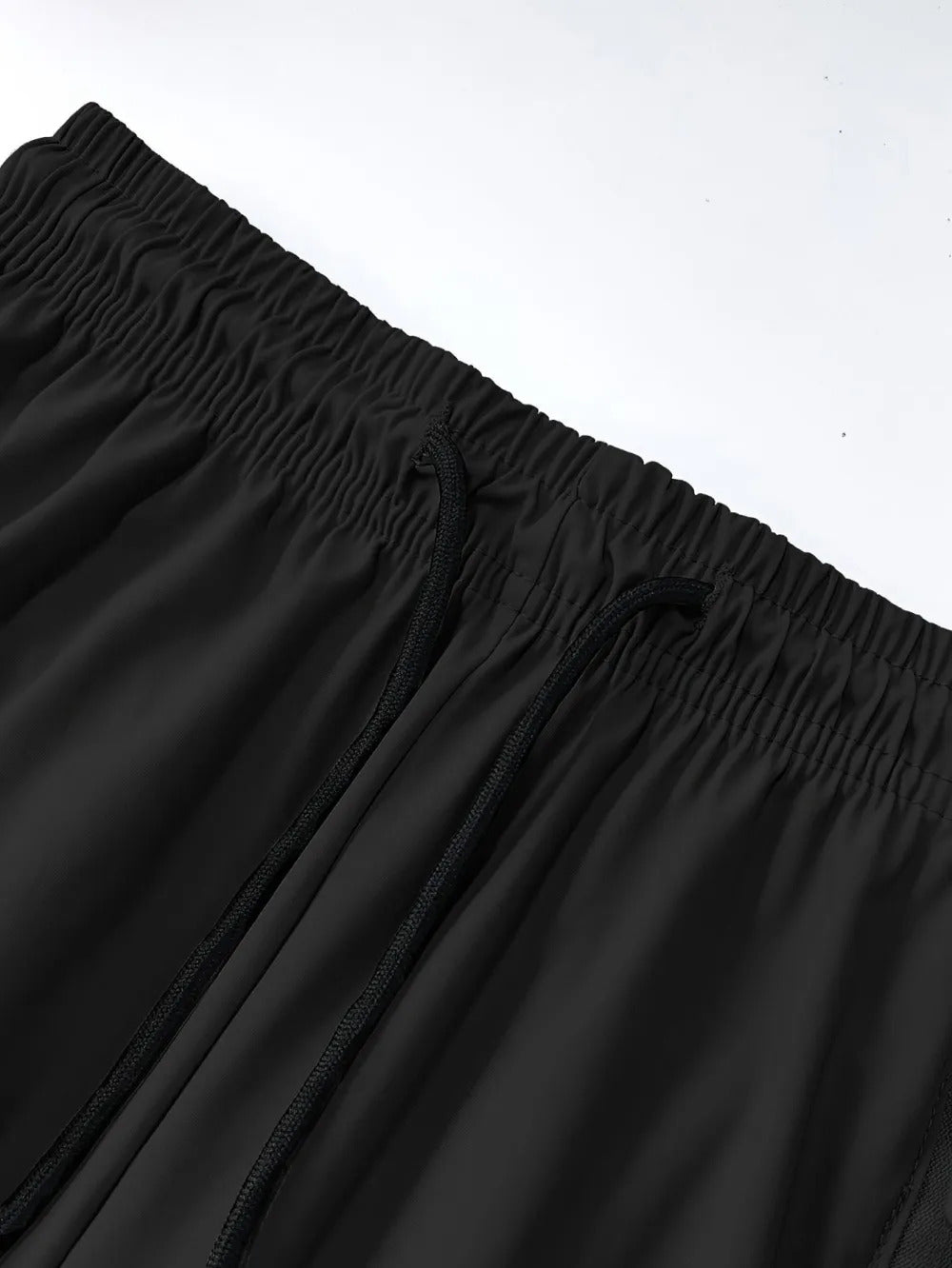 Women's Capris Pants - Loose Fit, Summer Drawstring Waist, Zippered Pockets, Breathable High-Stretch Fabric, Suitable for Everyday Wear