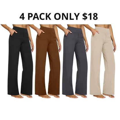 ✨ Women’s High-Waisted Wide-Leg Pants with Pockets | Flattering Fit & All-Day Comfort