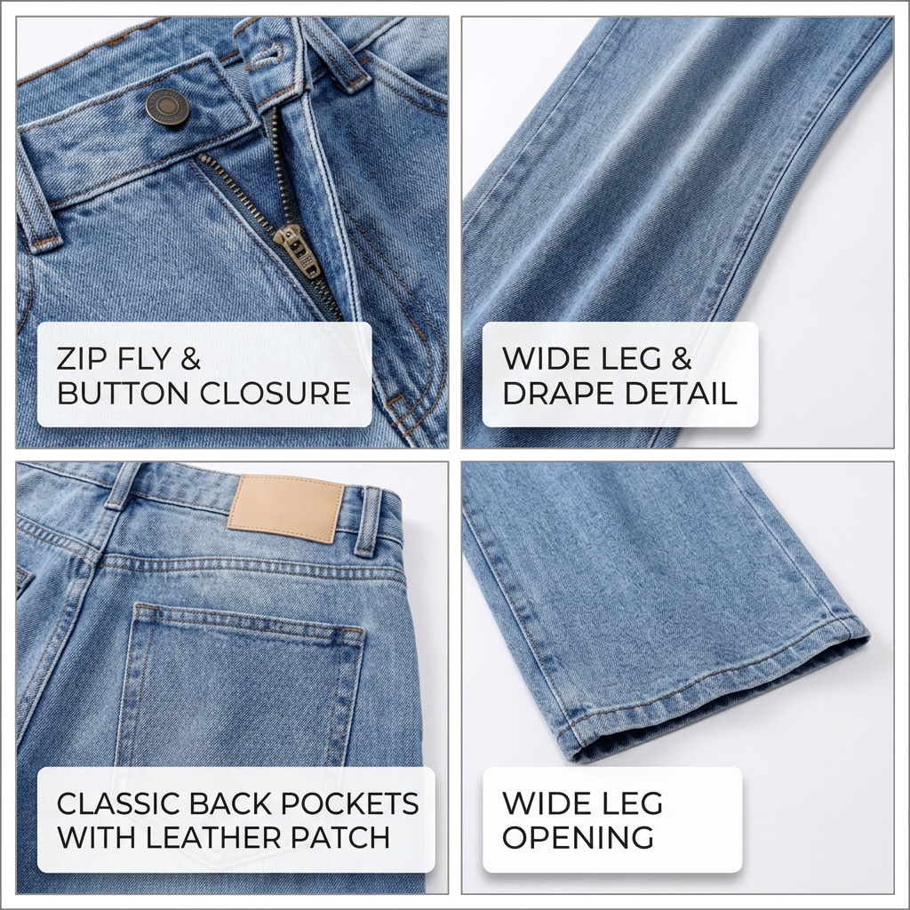 📢Last Call – Don't Miss Out ! Women's Casey Low Rise Baggy Jeans Astrid