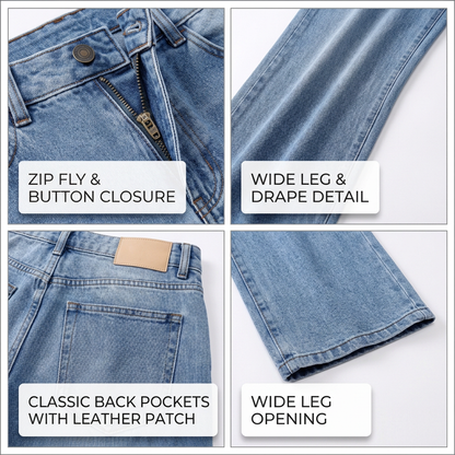 📢Last Call – Don't Miss Out ! Women's Casey Low Rise Baggy Jeans Astrid