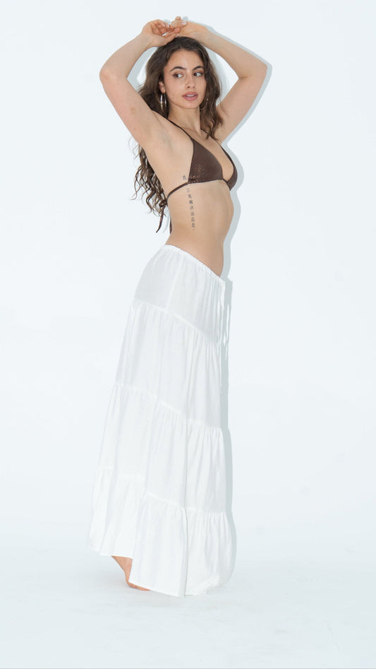 Flowy Summer Skirt - White