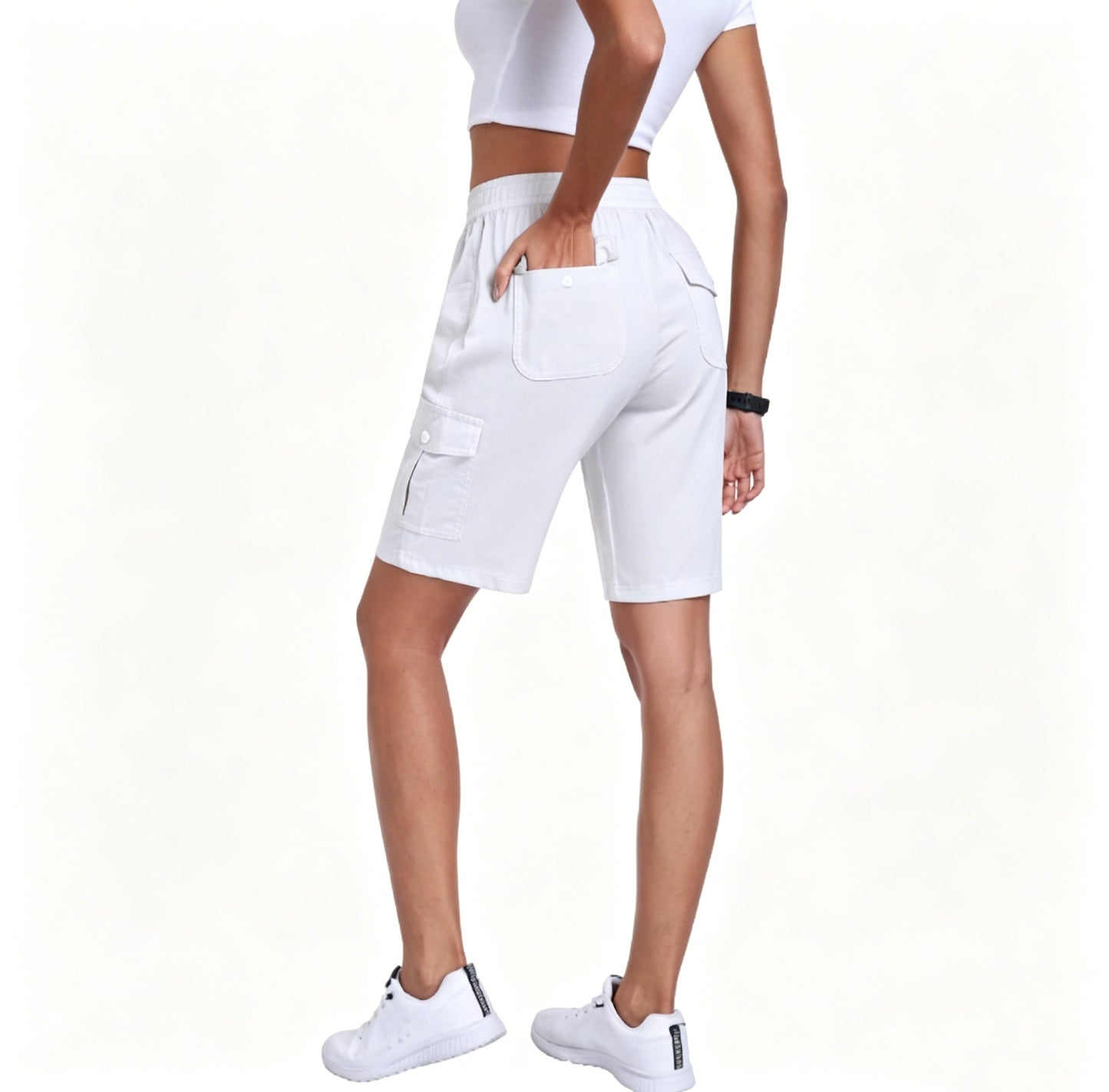 🔥90%off only today🔥[Available in 16 colors]Women's lightweight quick drying outdoor shorts with multifunctional pockets and elastic waistband, suitable for hiking and camping