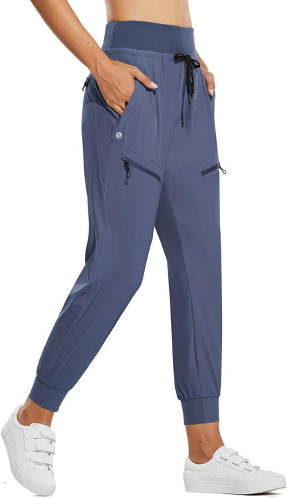 ⏰8-PACK ONLY $24.99-Women's UPF50+ Quick-Dry Joggers: High Waist Hiking Pants w/5 Zips