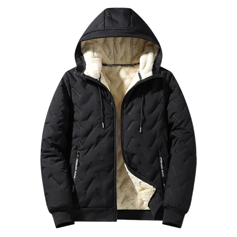 Unisex Fleece‐Lined Hooded Winter Jacket