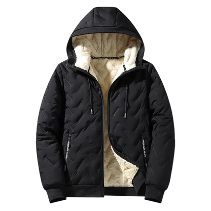 Unisex Fleece‐Lined Hooded Winter Jacket