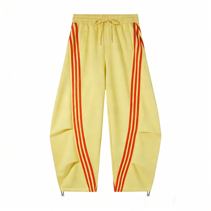 Flooo Loose Wide Leg Striped Track Pants