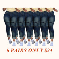 6 Pairs Light blue