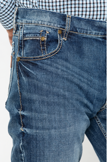 🔥 BESTSELLER | 6PCS $24.99 | Men's Layton Medium Wash Low Rise Slim Bootcut Jeans