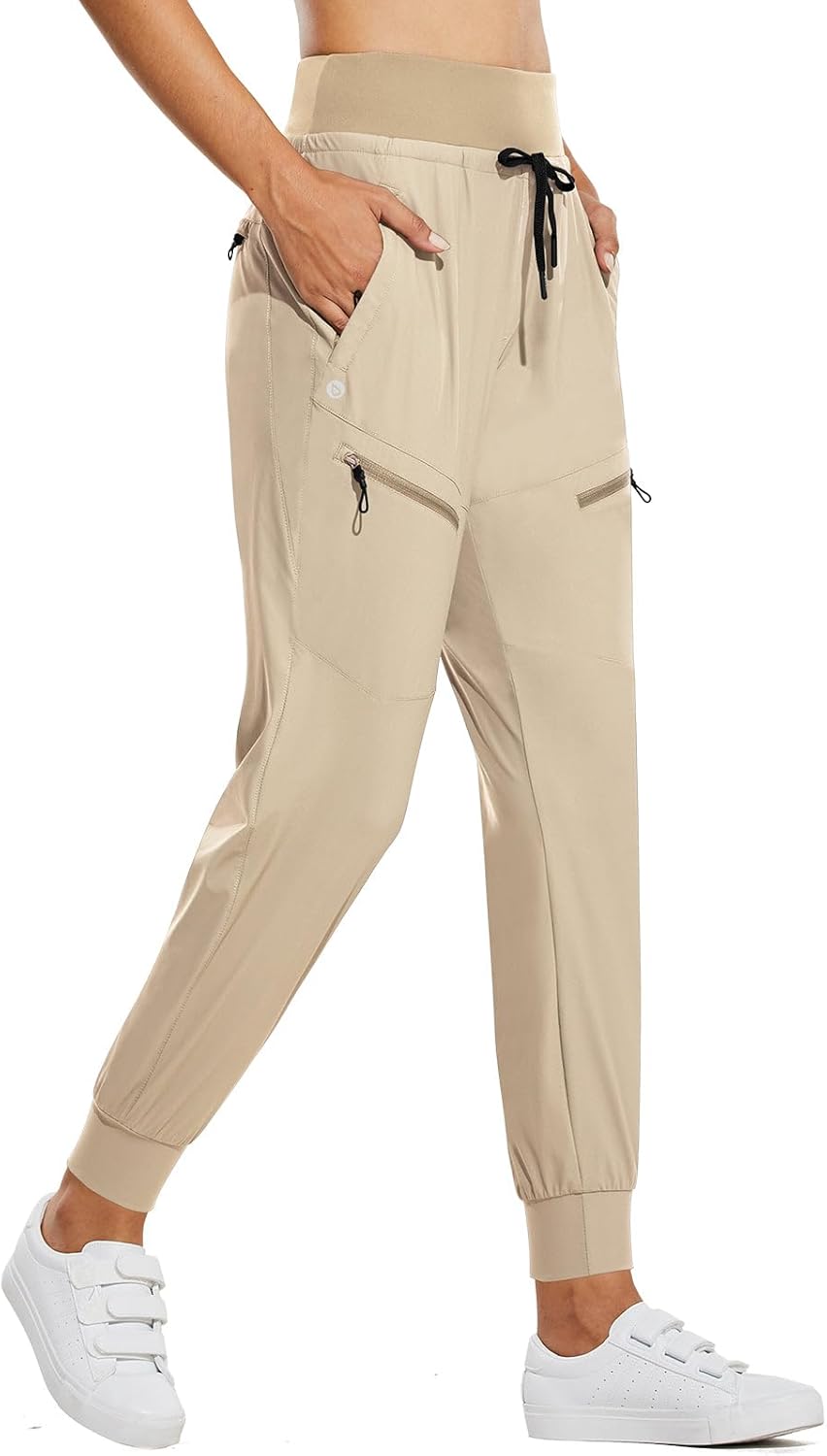 ⏰8-PACK ONLY $24.99-Women's UPF50+ Quick-Dry Joggers: High Waist Hiking Pants w/5 Zips