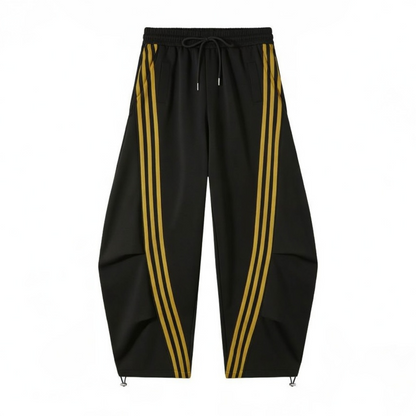 Flooo Loose Wide Leg Striped Track Pants