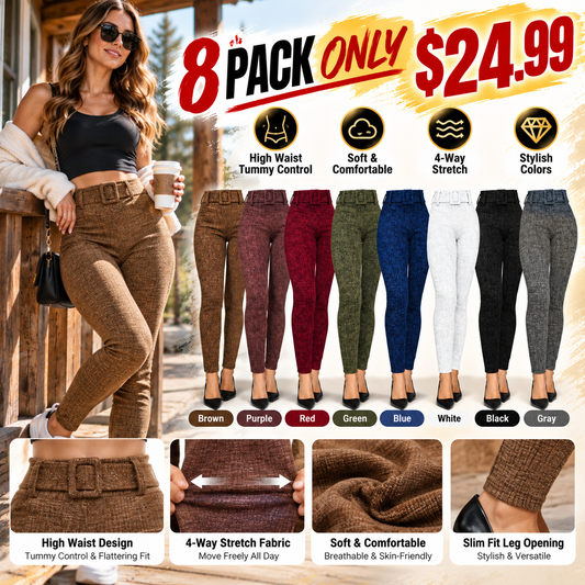 🔥 BESTSELLER | 8PCS $24.99 |Women’s Skinny Leggings